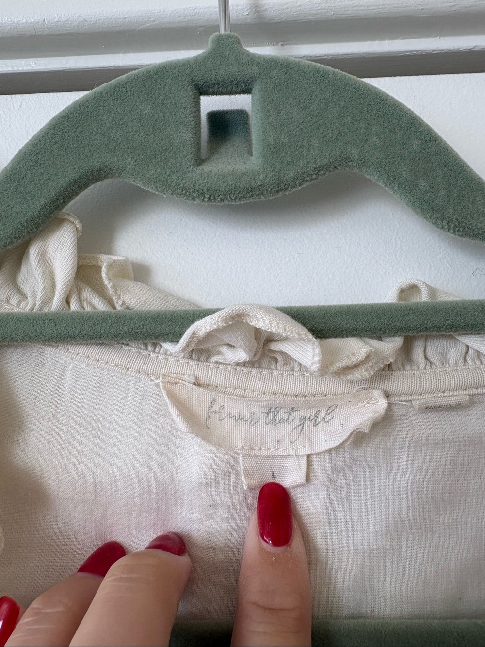 Anthropologie Forever That Girl Embroidered Lace Buttondown Blouse Size Large - Picture 5 of 8